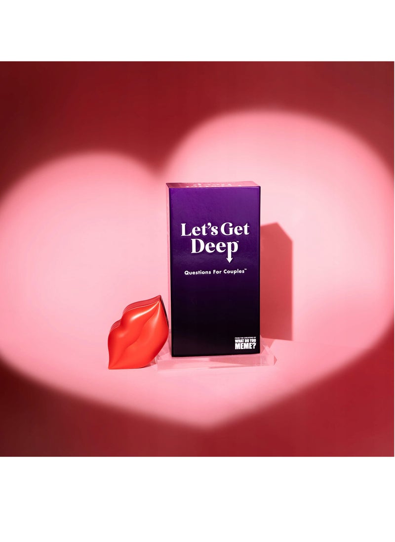 null - WHAT DO YOU MEME? Let's Get Deep, Deeper Questions for Couples, Love Language Card Game, Great Gift For Your Partner, Age 17+ For 2+ Players - Image 1