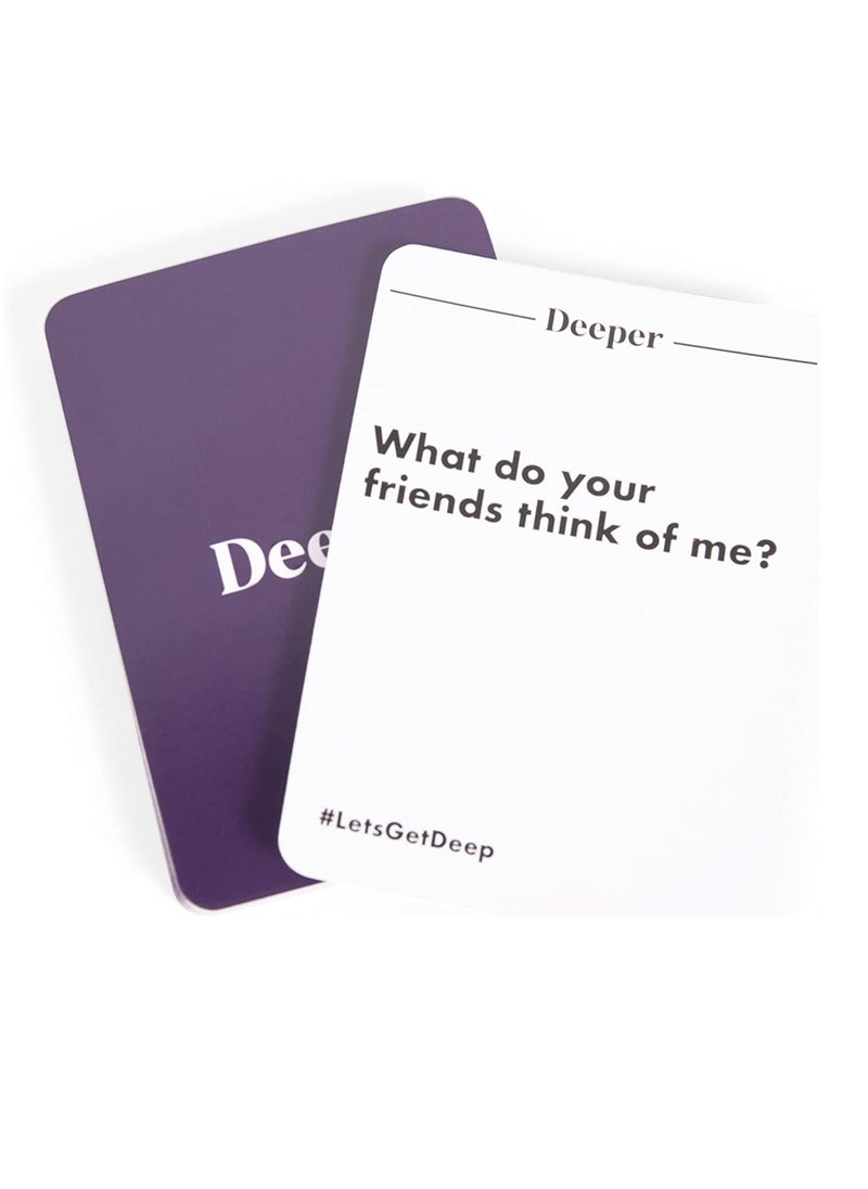 null - WHAT DO YOU MEME? Let's Get Deep, Deeper Questions for Couples, Love Language Card Game, Great Gift For Your Partner, Age 17+ For 2+ Players - Image 1