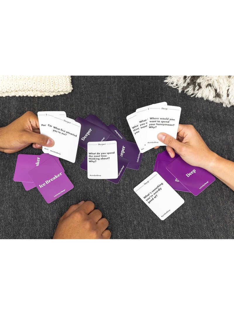 null - WHAT DO YOU MEME? Let's Get Deep, Deeper Questions for Couples, Love Language Card Game, Great Gift For Your Partner, Age 17+ For 2+ Players - Image 1