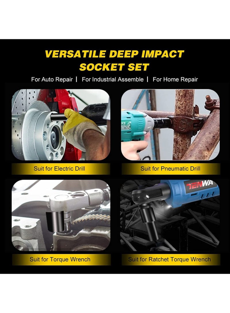 Professional Grade Tool Set 10-24mm Impact Socket Set 1/2" Drive Perfect For Mechanics-10Pcs  - Image 5