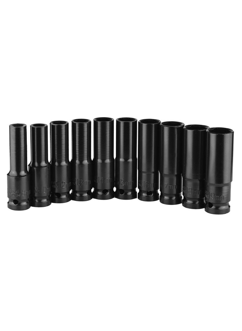 Professional Grade Tool Set 10-24mm Impact Socket Set 1/2" Drive Perfect For Mechanics-10Pcs  - Image 3