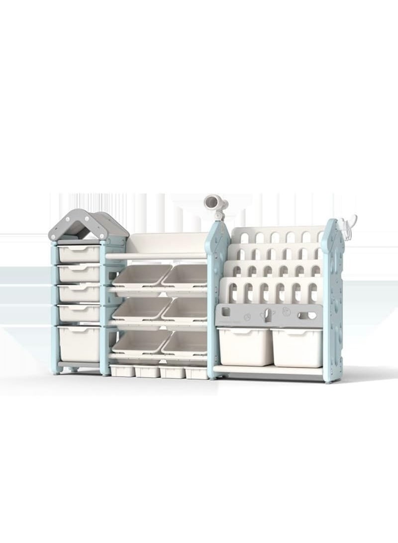 Generic Floor-to-ceiling Toy Storage Rack Large Capacity Home Baby Locker Magic House Children's Storage Rack  - Image 4