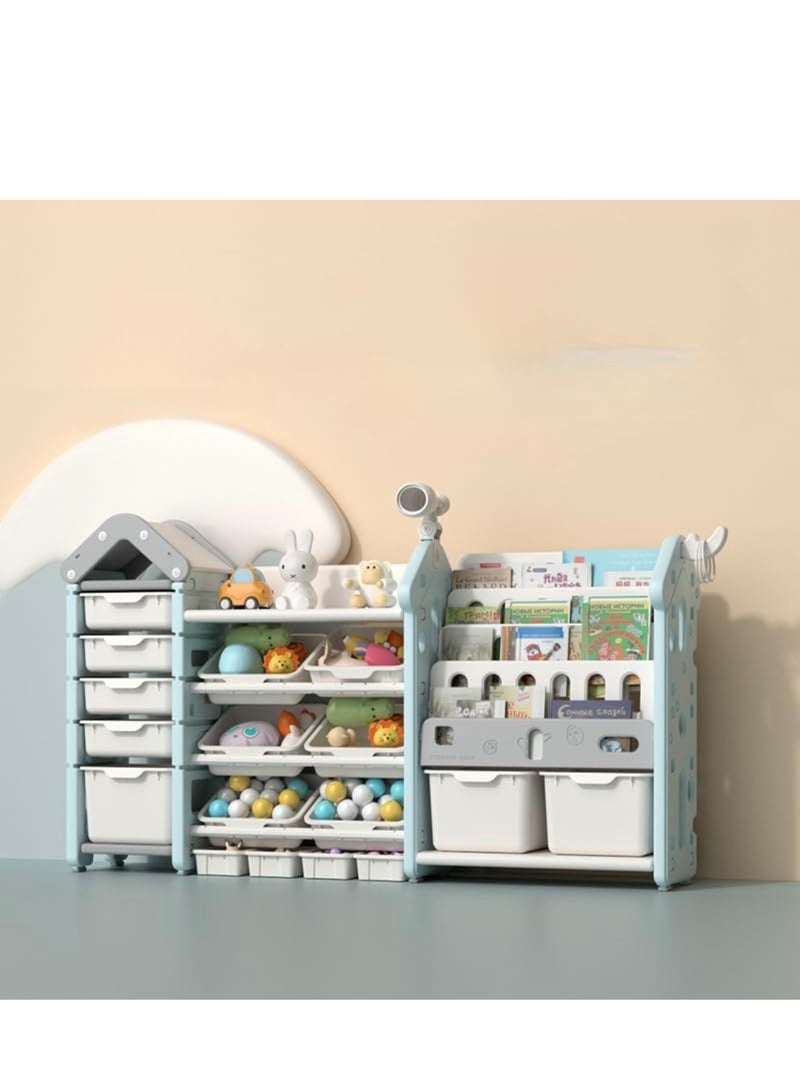 Generic Floor-to-ceiling Toy Storage Rack Large Capacity Home Baby Locker Magic House Children's Storage Rack  - Image 1
