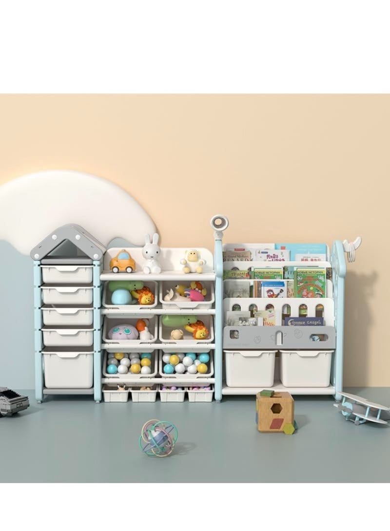 Generic Floor-to-ceiling Toy Storage Rack Large Capacity Home Baby Locker Magic House Children's Storage Rack  - Image 2
