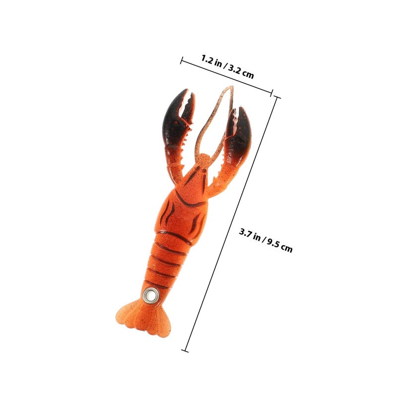 4pcs 95mm Soft Fishing Lures Set Realistic Crawfish Baits for Freshwater Fishing - Image 3