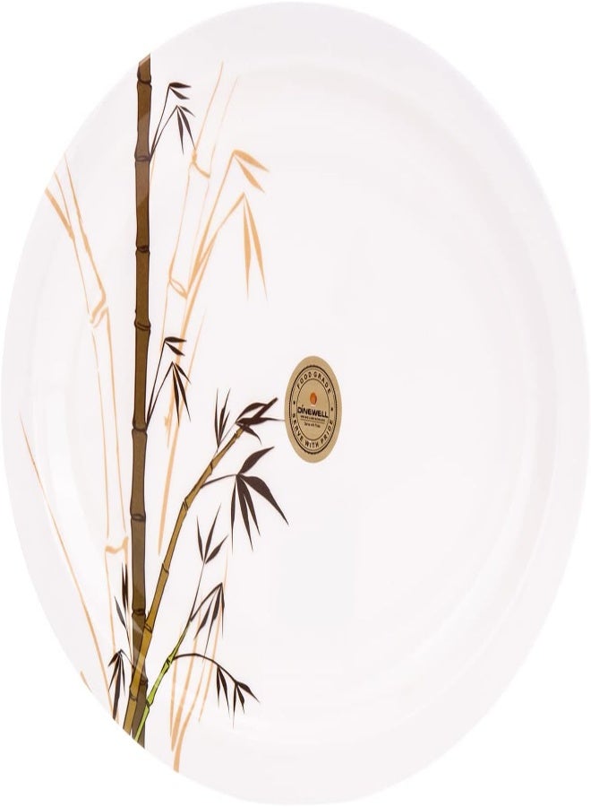 AKDC M/Mine Oval Platter L(25cm) xW(34cm) xH(3cm) White - Image 5