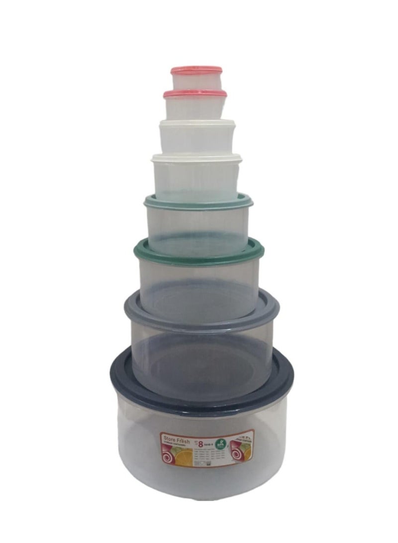 PRINCEWARE Set of 8 Pcs Tproin Plastic Boxes - Image 5
