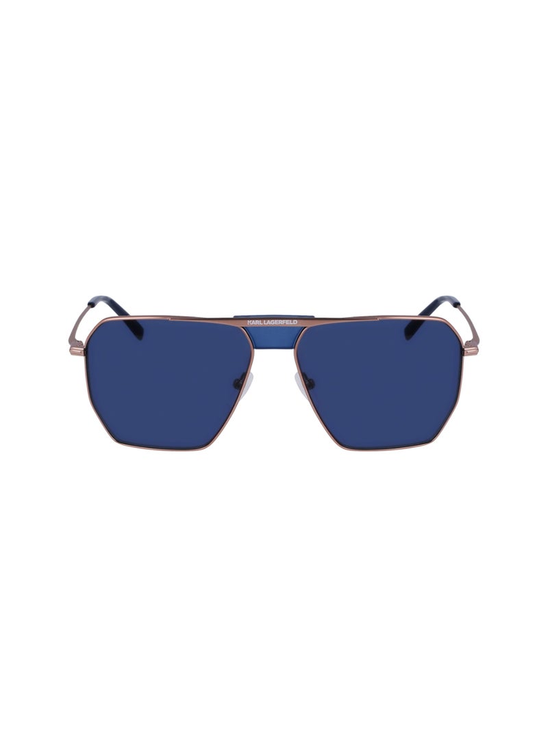 Karl Lagerfeld FULL RIM METAL METAL KARL LAGERFELD SUNS KL350S 5813 (718) MATTE AMBER GOLD - Image 2