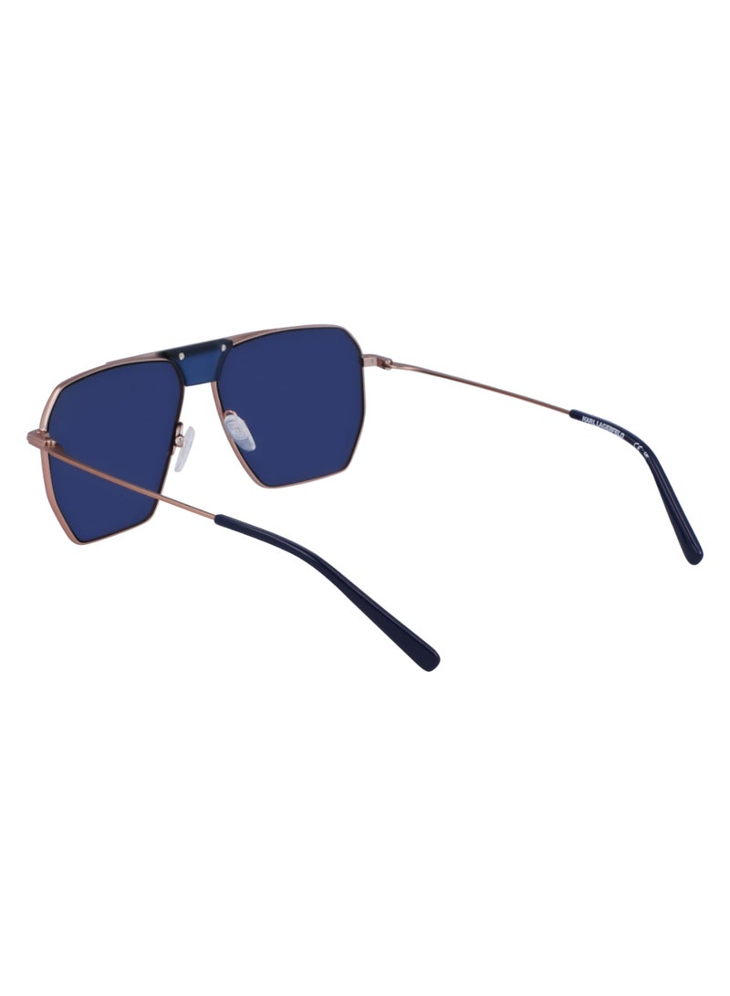 Karl Lagerfeld FULL RIM METAL METAL KARL LAGERFELD SUNS KL350S 5813 (718) MATTE AMBER GOLD - Image 5