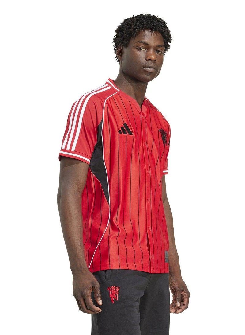 اديداس قميص رجالي أحمر قصير الأكمام - Image 5