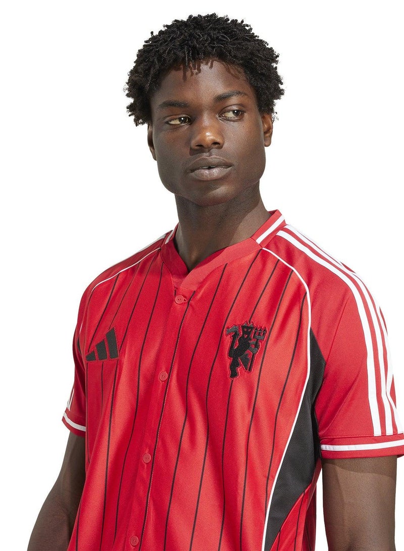اديداس قميص رجالي أحمر قصير الأكمام - Image 3