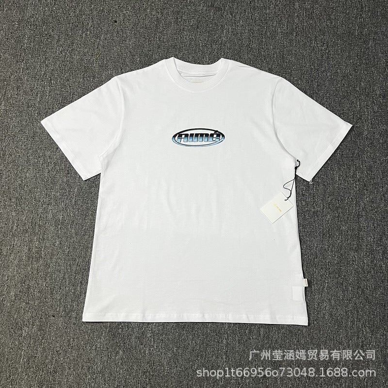 Aime Leon Dore Classic Print New York Queens Landmark Print Round Neck Short Sleeve Tee - Image 1