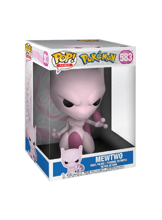Funko Jumbo Pokemon - 10 Inches Mewtwo (EMEA), Collectible Action Vinyl Figure - 63699
