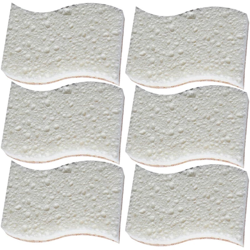 Natural Fiber Kitchen Sponges 6 Pack Thickened For Pans And Household Cleaning - Image 2