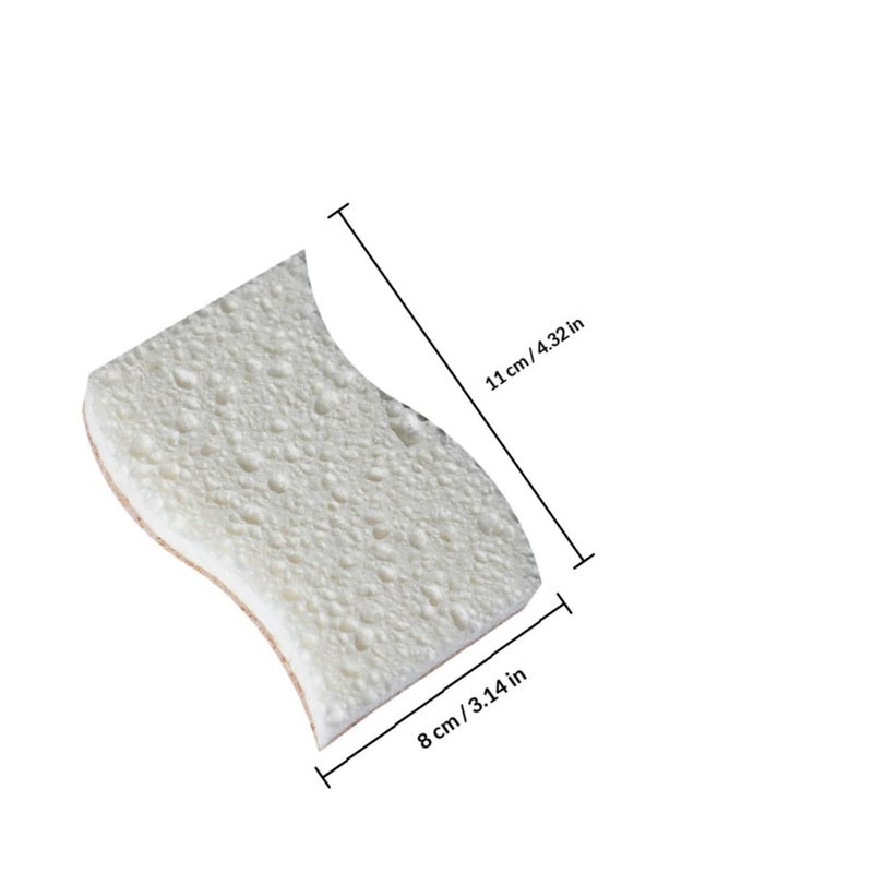Natural Fiber Kitchen Sponges 6 Pack Thickened For Pans And Household Cleaning - Image 3