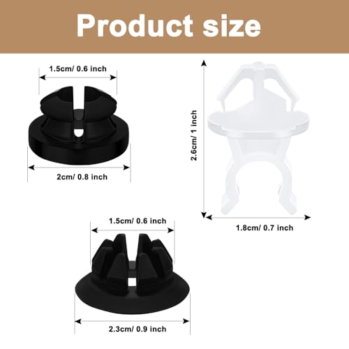 Lecctso 30PCS Hood Prop Rod Holder, Hood Rod Clip, Car Hood Rod Grommet Clips, Car Engine Hood Stay Clips, 91503-SS0-003 Car Engine Hood Support Prop Rod Grommet Clips for Cars Automobile Bracket - Image 2