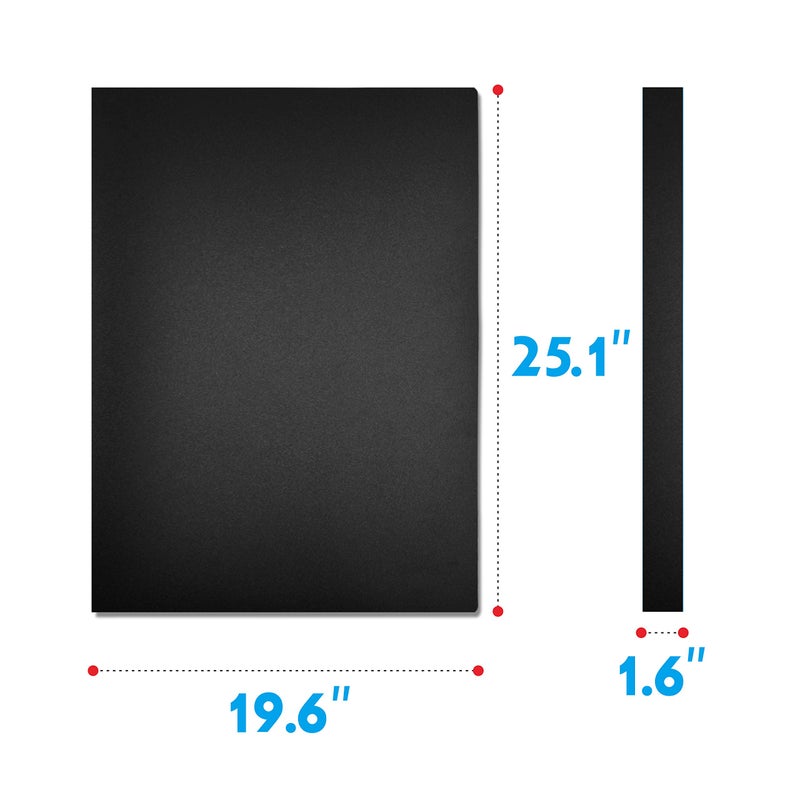 Vantasii Presentation Book 40 Clear Pockets Sleeves Protectors Art Portfolio Clear Book for Artwork, Report Sheet, Letter (Can Accommodate 24.2 X 18.4inch) - Image 2
