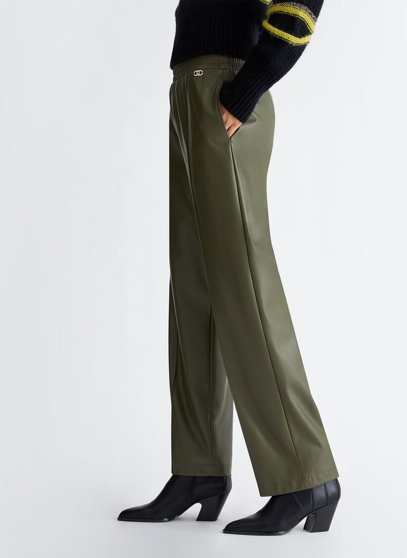 Liu Jo Jogging trousers in coated fabric - Image 4