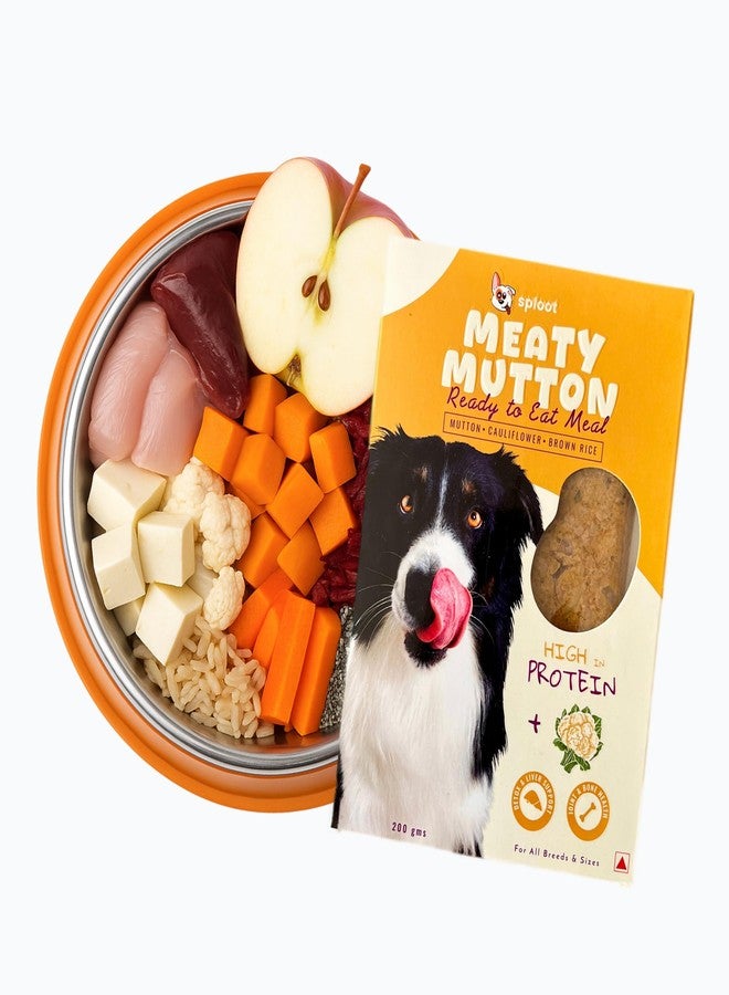 Sploot Mutton & Liver Wet Dog Food Adult and Dog Food Puppy | High Protein Meat for Adult & Puppy | Ready-to-Eat Meal | Healthy, Fresh and No Preservatives - 1 x 200g - Image 1