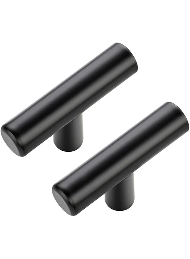 The Bros 10 Packs Cabinet Knobs, Black Cabinet Handles, 2in Kitchen Cabient Knobs, Single Hole Drawer Knobs for Dresser Drawers - Image 1