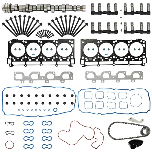 YIDEZU 6.4 Hemi MDS Lifters Camshaft Kit w/Head Gaskets Set Timing Chain Kit Fit For Jeep Grand Cherokee Dodge Challenger Charger Chrysler 300 6.4L V8 2011-2019 5038419AB HS26568PT 53021726AD - Image 1