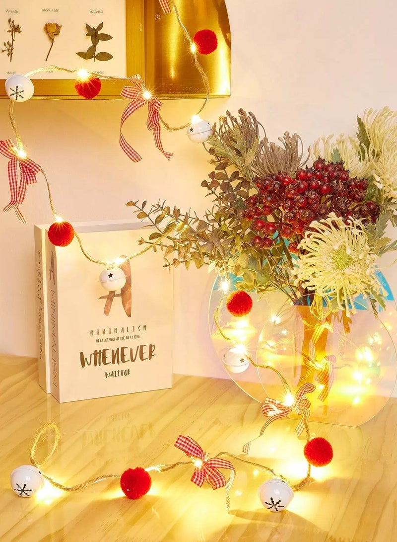 Generic 1pc Christmas String Light With 20pcs Bow Decor Bulb  - Image 5