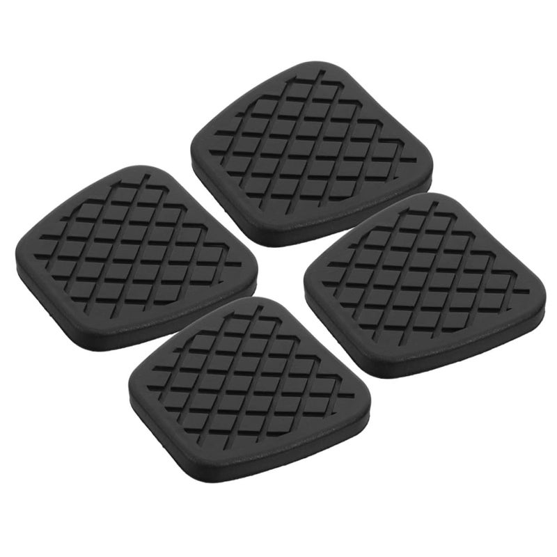 4pcs Auto Pedal Covers Nonslip Soft Rubber Brake Clutch Pad Durable Foot Rest Sleeves Secure Installation Enhanced Grip Precise Fit Driving Control - Image 2