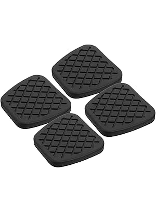 4pcs Auto Pedal Covers Nonslip Soft Rubber Brake Clutch Pad Durable Foot Rest Sleeves Secure Installation Enhanced Grip Precise Fit Driving Control - Image 1