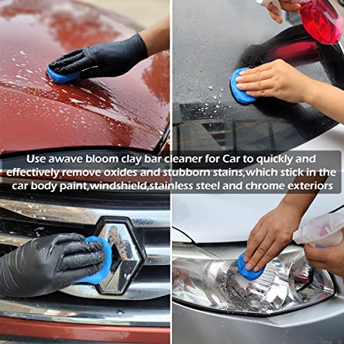 awave bloom Car Clay Bars Auto Detailing 400g and Clay bar Lubricant Tablets 8 Pack(1pcs=16 oz) Clay bar kit for Car Detailing Damage Free Cleaning - Image 2