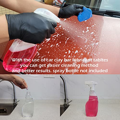 awave bloom Car Clay Bars Auto Detailing 400g and Clay bar Lubricant Tablets 8 Pack(1pcs=16 oz) Clay bar kit for Car Detailing Damage Free Cleaning - Image 5