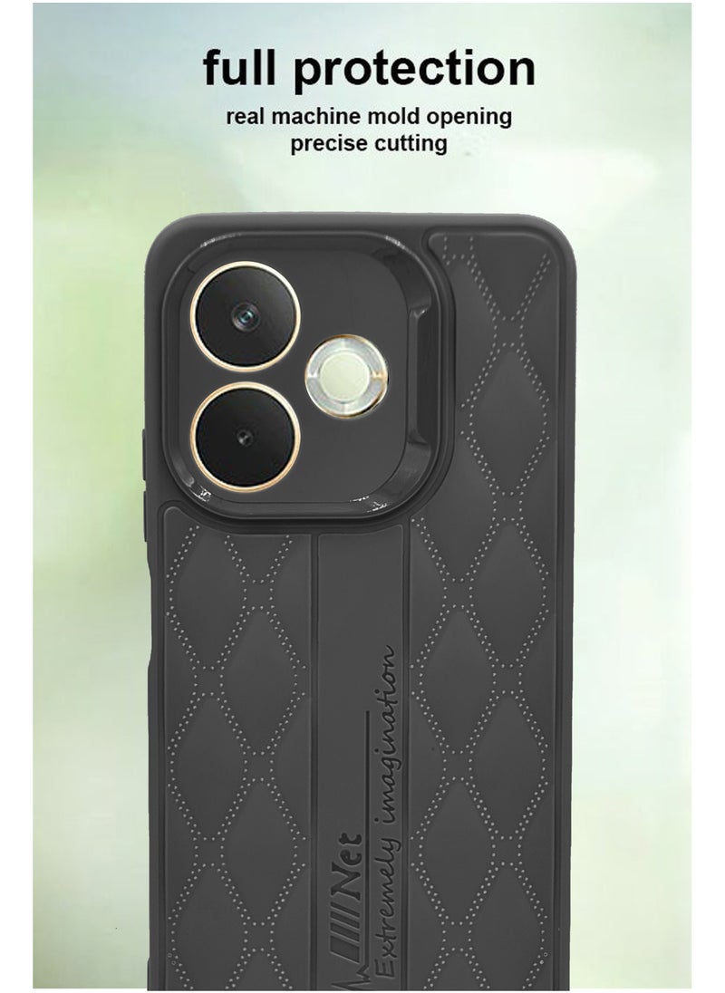 Design Printed Back Cover for Oppo A5 Pro 5G with Raised Lips for Camera & Screen Protection - ShockProof Design - Stylish Back Cover Case - Black