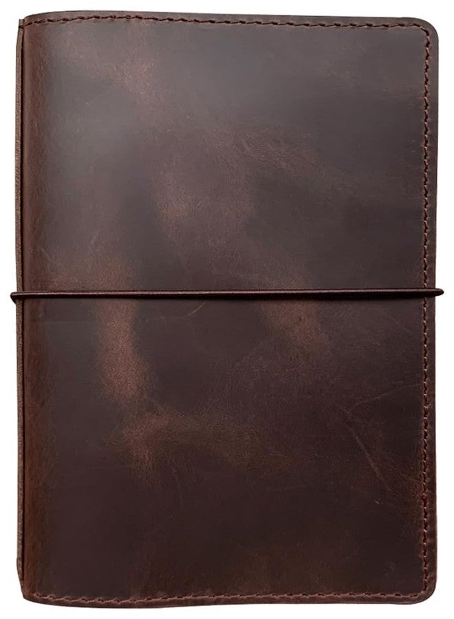 newestor Travelers Notebook Cover with Inner Pockets, Card Slots and Pen Holder, B6 Size, Dark Brown - Image 1