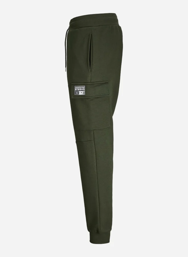 PRODUKT Produkt Solid Cargo Pocket Cuffed Joggers
