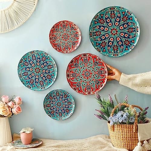 RITUALISTIC Turkish Wall Plates - Set of 5 (Multicolor) |Home Decor | Painting | Divine | Intricate Designs - Image 5