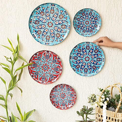 RITUALISTIC Turkish Wall Plates - Set of 5 (Multicolor) |Home Decor | Painting | Divine | Intricate Designs - Image 3