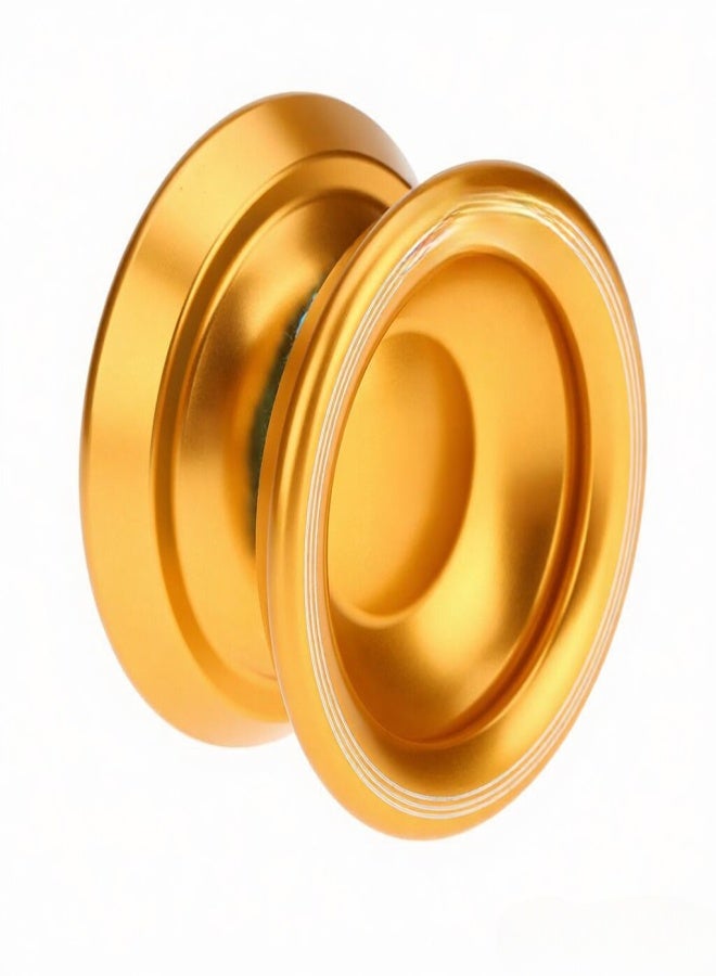 Magic Yoyo Professional Magic Yoyo T8 Aluminum Alloy Metal Yoyo 8 Ball KK Bearing with String for Kids Gold - Image 1