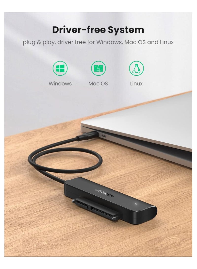 UGREEN USB C to Sata Adapter External Hard Drive Reader Cable 2.5 SSD Disk Transfer Kit UASP Supported Compatible with Samsung Crucial WD Toshiba Internal Sata HDD SSD and USB C Laptop like MacBook - Image 2