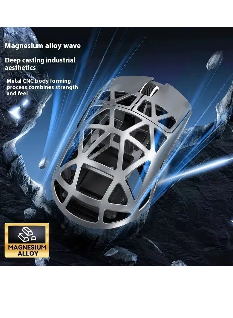 Attack Shark R2 Magnesium Alloy Wireless Mouse, 8k Fast And Accurate Gaming Mouse, Compact And Lightweight Bluetooth Mouse, Elegant Design Computer Mouse With Three Modes, (1pc, White) - Image 3