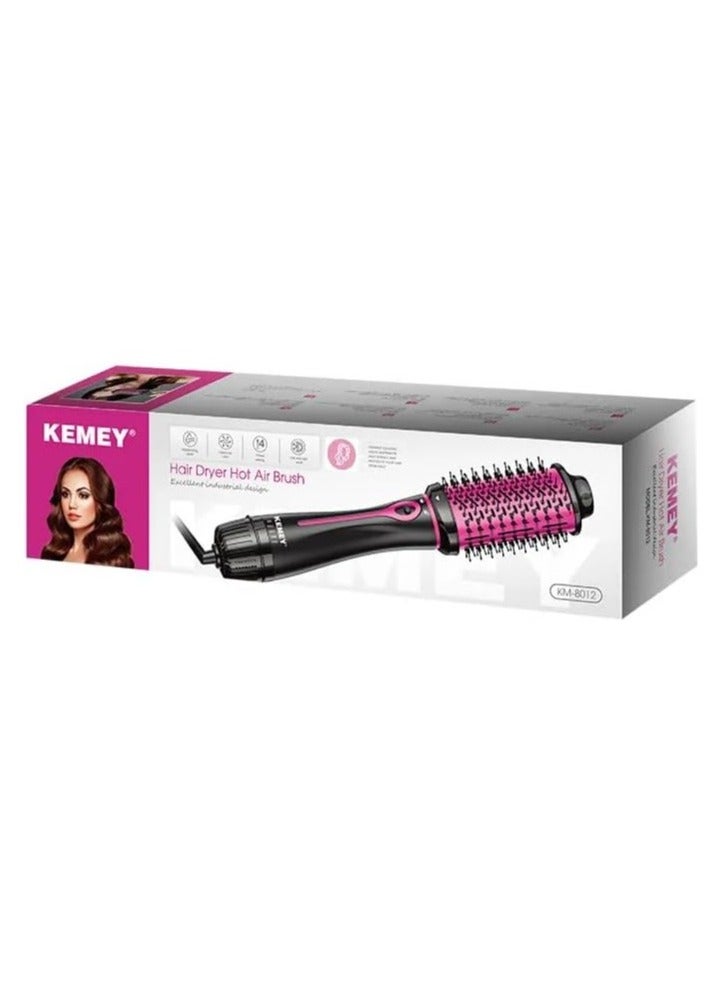 كيمي Electric Hair Dryer, Hot Air Volumizer and Hot Air Brush KM-8012 Black - Image 2