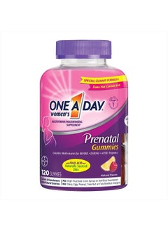 ONE A DAY حلوى الفيتامينات المتعددة للنساء قبل الولادة من One A Day، بما في ذلك فيتامين أ، ج، د، ب6، ب12، حمض الفوليك والمزيد، 120 قطعة، مكمل غذائي قبل وأثناء الحمل  - Image 1