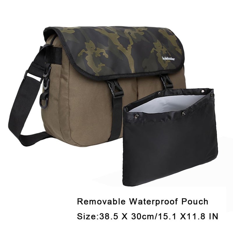 Kylebooker Trout Fishing Bag Fly Fishing Crossbody Shoulder Tackle Bag(Green) - Image 5