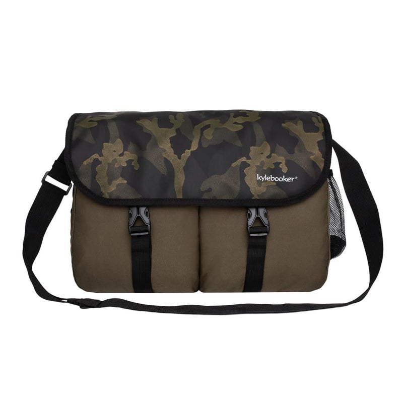 Kylebooker Trout Fishing Bag Fly Fishing Crossbody Shoulder Tackle Bag(Green) - Image 1