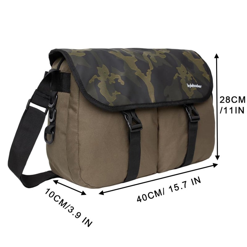 Kylebooker Trout Fishing Bag Fly Fishing Crossbody Shoulder Tackle Bag(Green) - Image 4