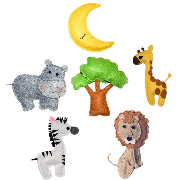 Supply Crib Wind Bell Felt Hanging Ornaments Felt Animal Air Hanging Ornaments Nursery Decoration Hanging Ornaments - Image 5