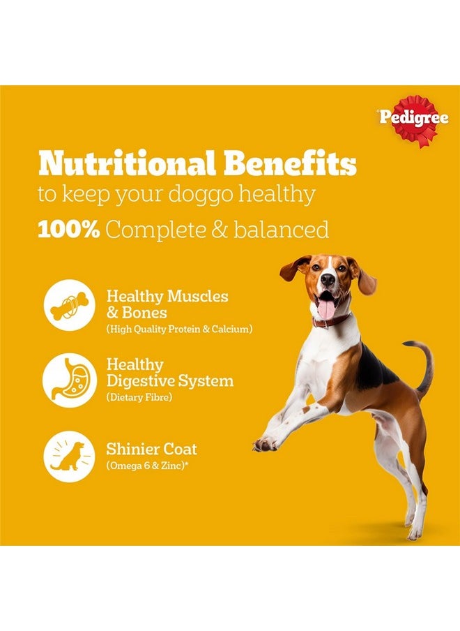 Pedigree Pedigree Adult Dry Dog Food, Meat & Rice, 1.2 kg, Contains 37 Essential Nutrients, 100% Complete & Balanced Food for Adult Dogs  - Image 2