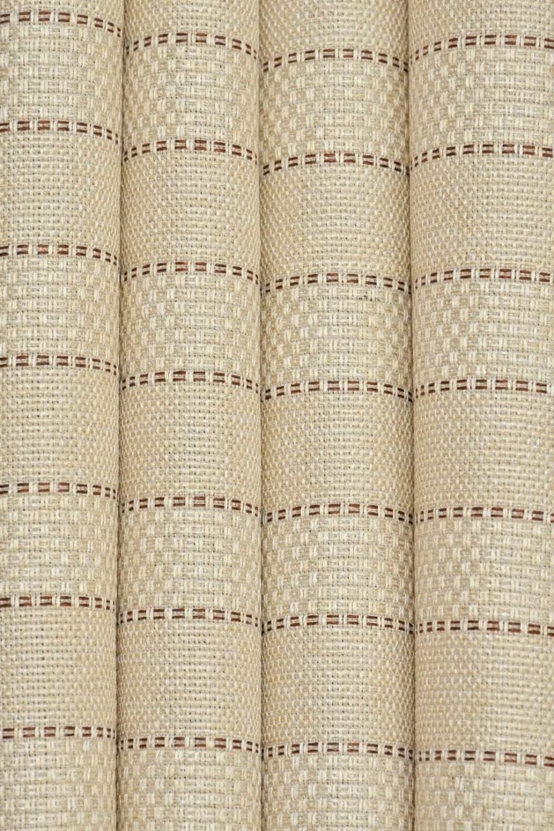 THE CONVERSION The Conversion Premium Jute Natural Feel Fabric Stripes Design Cream Color use for Making of Sofa Cover Upholstery Curtain Cushion Cover Bag Wall Hanging Length 3 Meter 118 x Width 54  - Image 2