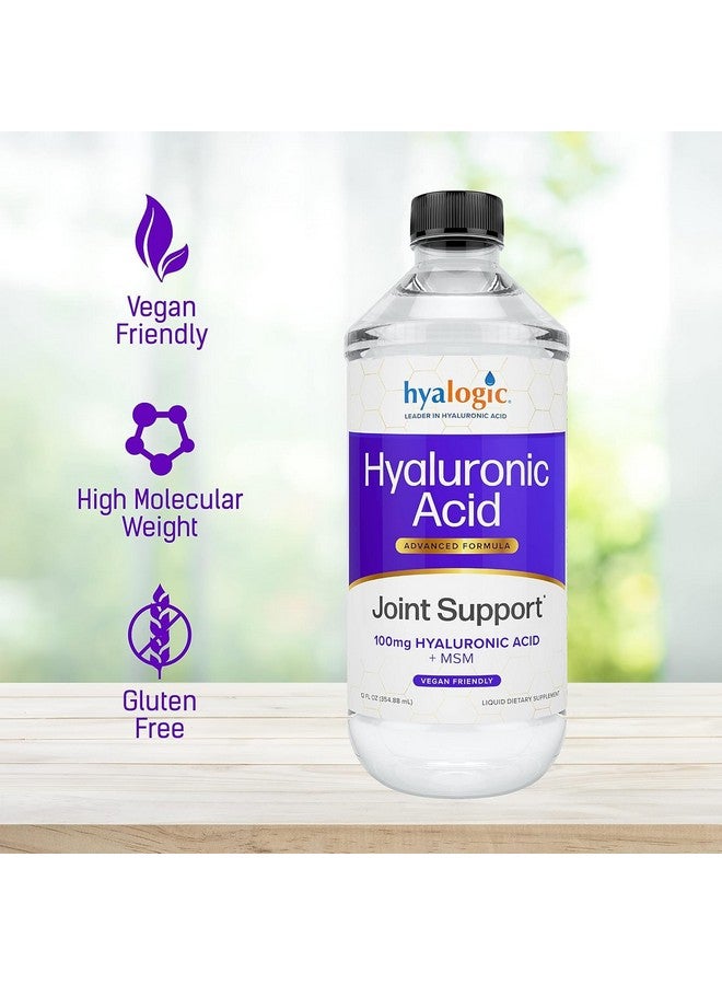 Hyalogic Hyaluronic Acid Joint Support Supplement (12 oz) Advanced Formula Joint Supplement - MSM & 100 mg Hyaluronic Acid Supplements - Joint Supplements for Women & Men for Overall Joint Health - Image 5