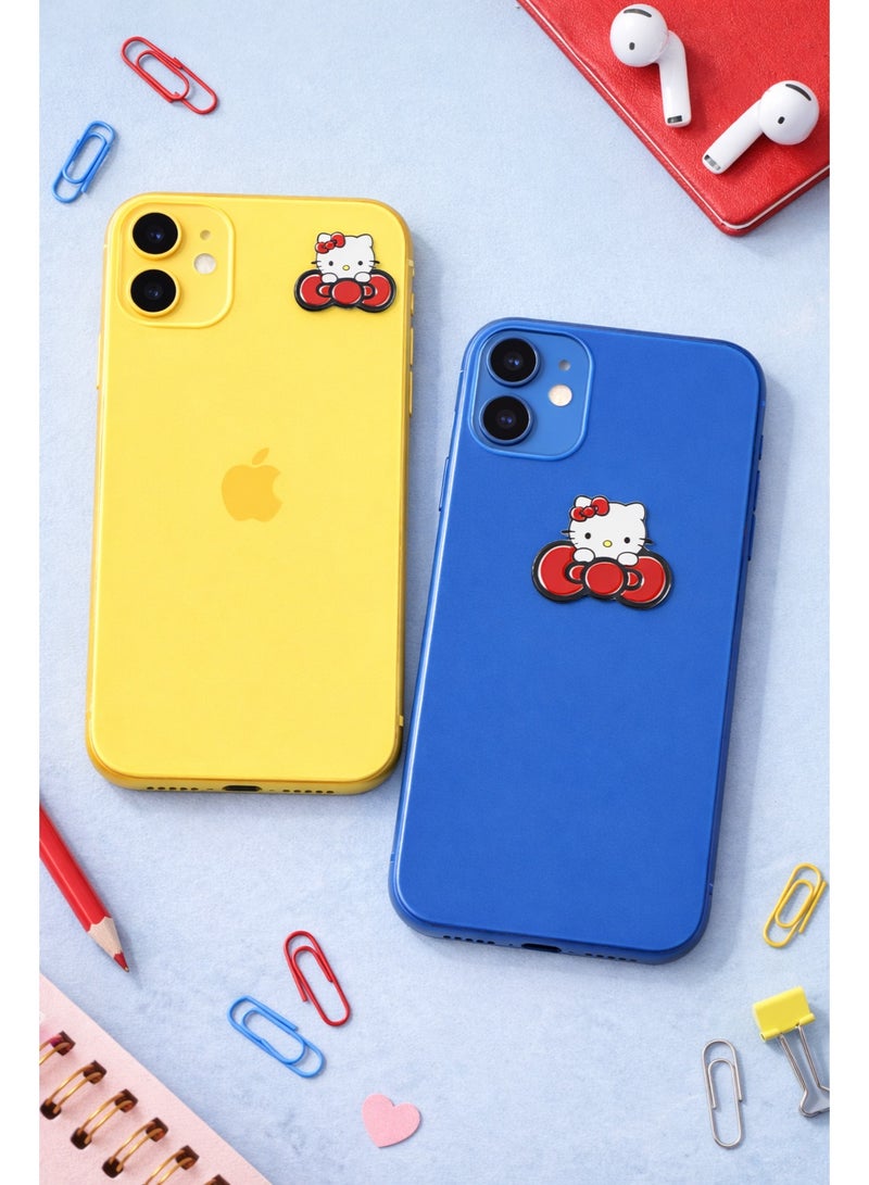 استيكر هيلو كيتي Hello Kitty للجوال – تصميم كيوت لاصق مقاوم للماء – مناسب للكفرات - Image 2