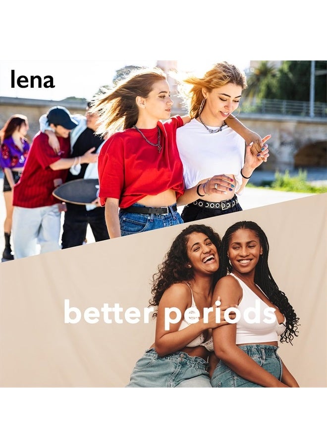 Lena Menstrual Cup - Reusable, Soft Silicone, Light to Heavy Flow, Beginner User - Ideal Alternative to Tampons, Pads, Period Underwear - for Period Solution - Small Turquoise Classic - 1 Count  - Image 5