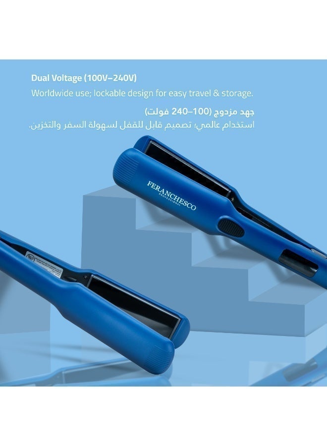 فرنشيسكو مكواة شعر تيتانيوم – مدعومة بالتقنية الإيطالية لتمليس أنيق وخالٍ من التجعد - Image 5